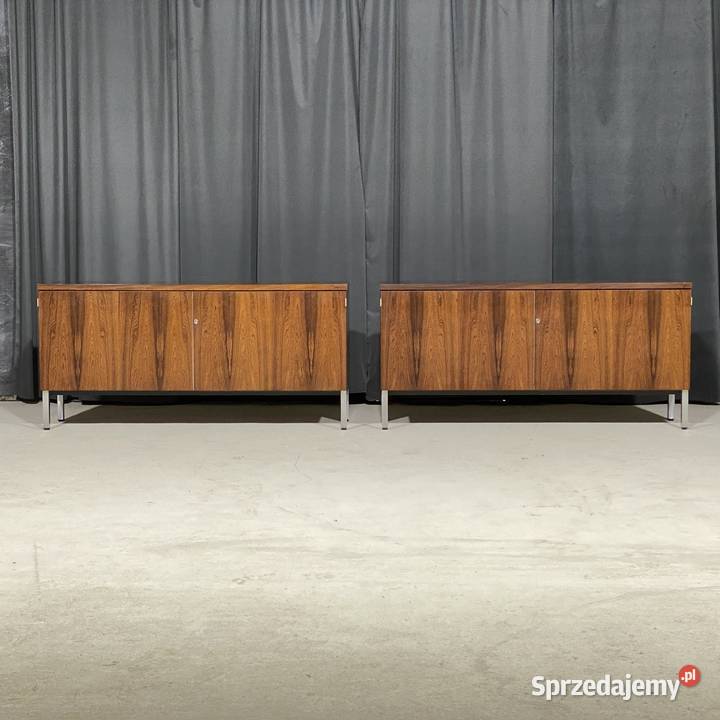 Para modernistycznych sideboardów palisander Budno
