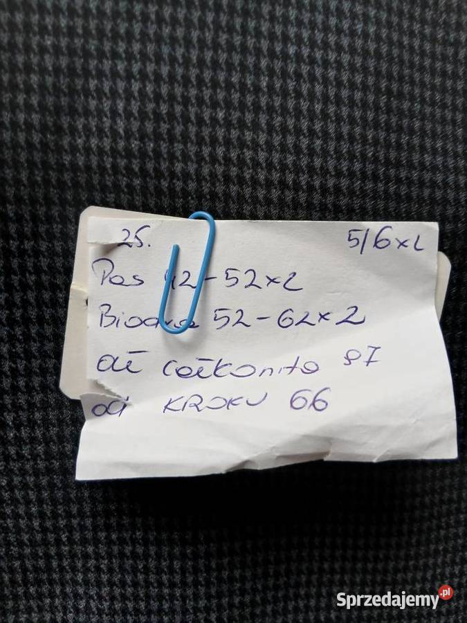 Eleganckie spodnie 56xl czarny Legnica