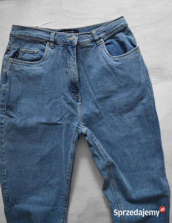 jeansy z wysokim stanem mom jeans L 40 Warszawa sprzedam