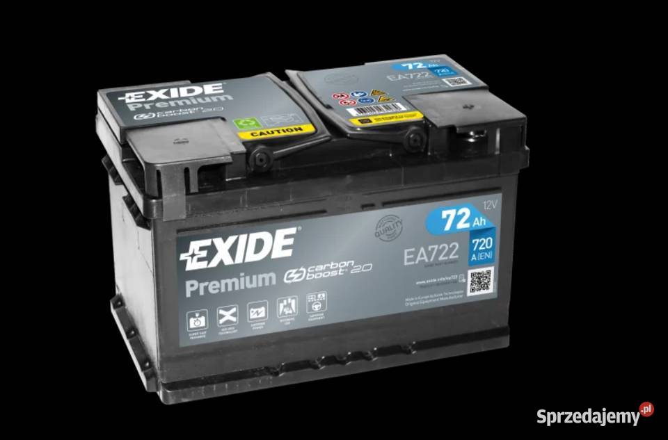 Akumulator Exide Premium 72Ah 720A PRAWY PLUS