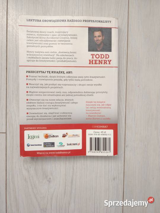 Książka Kreatywność na zawołanie Todd Henry mazowieckie Żyrardów