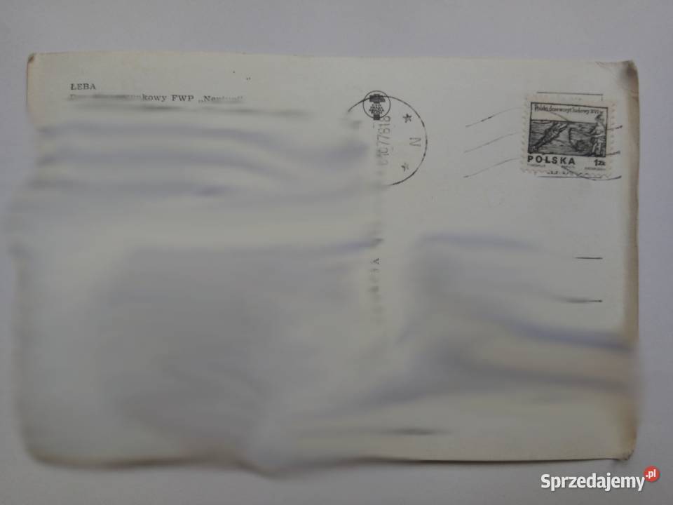 Pocztówka Łeba 1978r PRLu Znaczek Pocztówki i karty telefoniczne Dąbrowa Górnicza