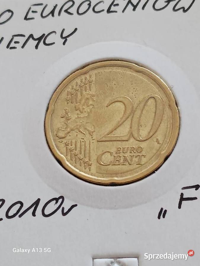 20 Eurocentów Niemcy 2010 r men F Konin