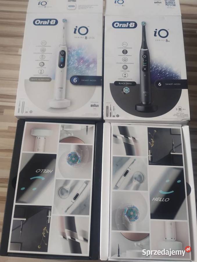 Oral B iO 8 szczoteczka elektryczna biała czarna Pozostałe
