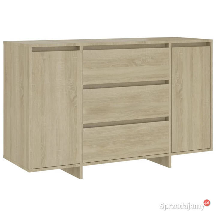 Komoda z 3 szufladami dąb sonoma 120x41x75 mazowieckie Warszawa