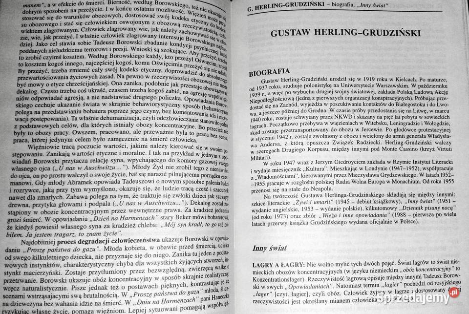 Ściąga 6a Polska literatura współczesna do 1956 miękka lubelskie Chełm