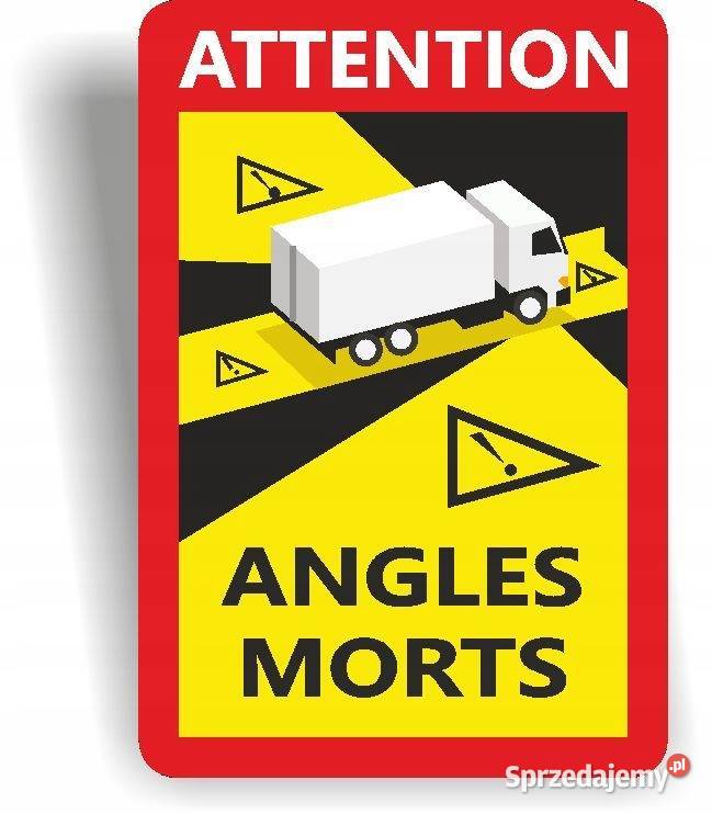 Naklejka ANGLES MORTS 5 sztuk DRUK UV folia sprzedam