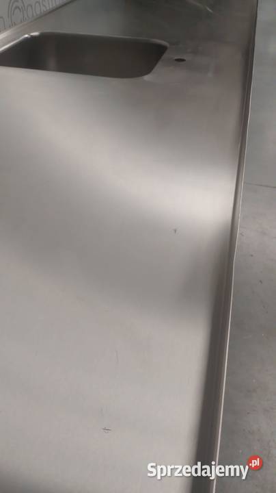 Stół ze zlewem i półką 2525x865x850 6 nóg dolnośląskie Wrocław