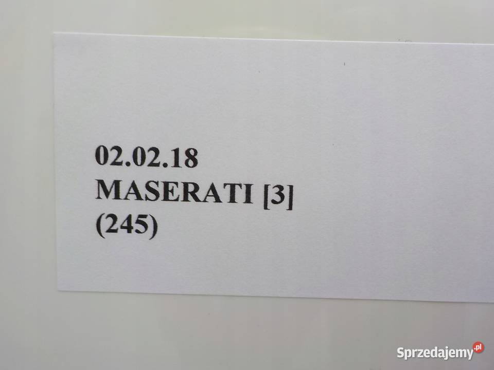 DRZWI PRAWY PRZÓD PRAWE PRZEDNIE MASERATI GHIBLI osobowe Nowy Tomyśl sprzedam