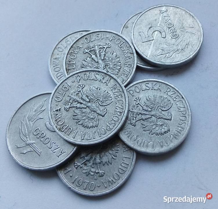 POLSKA5 GROSZY1970 rzzmAL8 SZTUK mazowieckie Legionowo