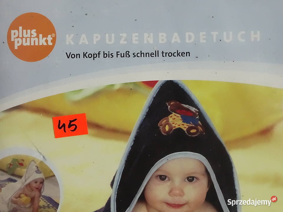Nowe Okrycie Kąpielowe Ręcznik z Kapturem 80x80 Pozostałe Biłgoraj sprzedam