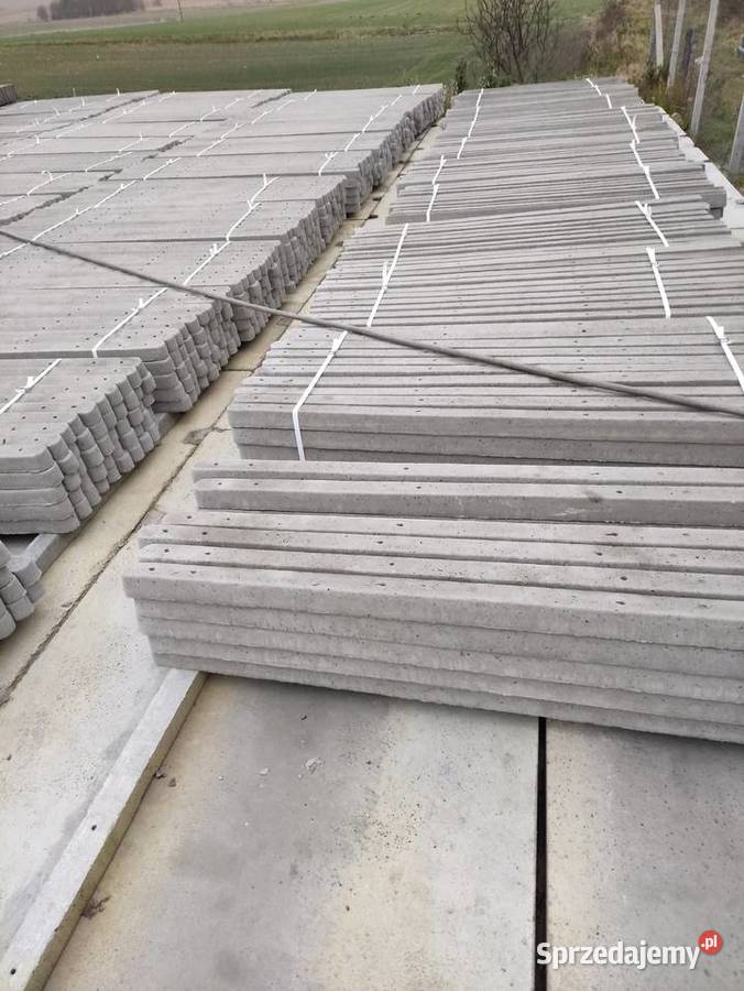 słupki betonowe siatki leśne i plecione Fajsławice