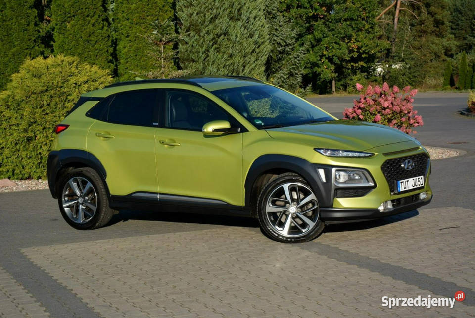 Hyundai Kona Premium Full Led Navi Krell Kamera ASR (kontrola trakcji) Samochody osobowe Ostrów Mazowiecka