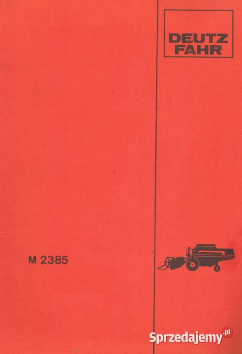 Deutz Fahr M2385 M 2385 instrukcja obsługi Szamotuły