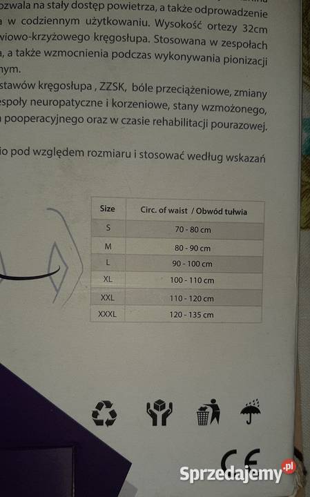 Orteza gorset marki Timago model TGOR SLKP 703 Sosnowiec