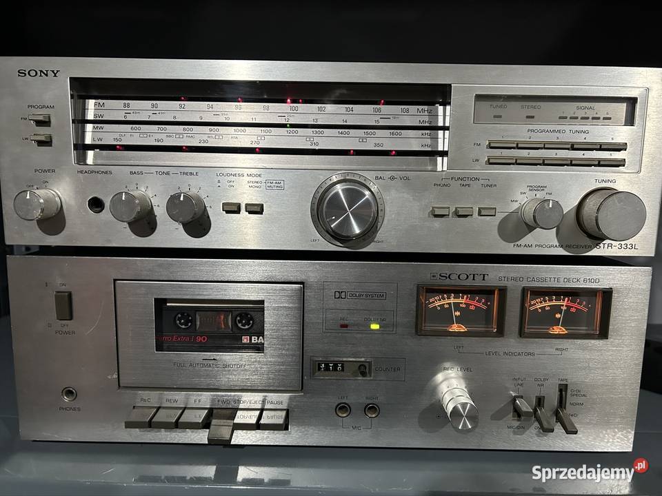 Amplituner plus deck vintage Rakoniewice