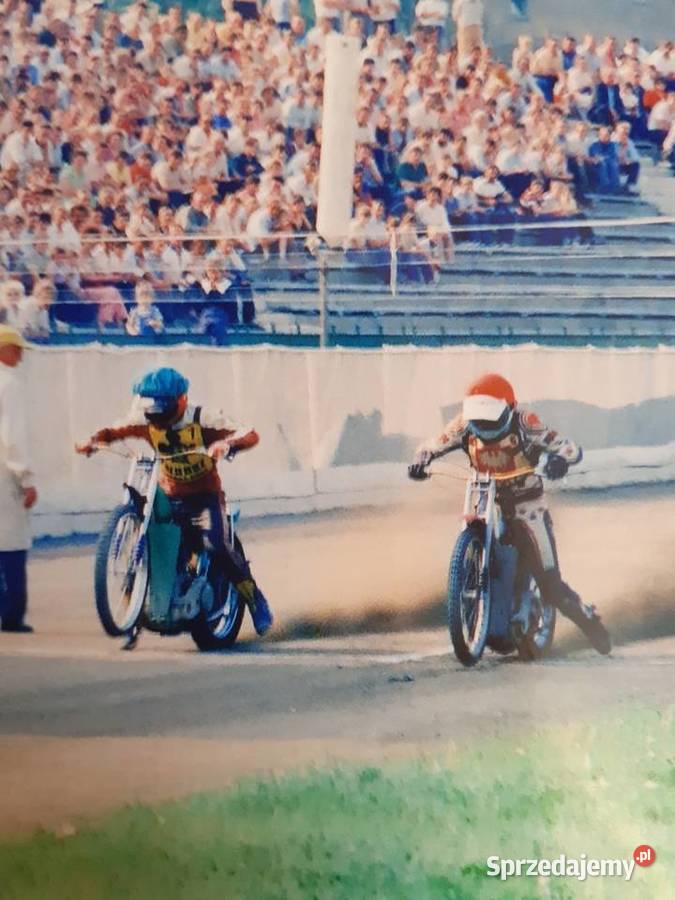 Żużel stare zdjęcie Gniezno lata 80te