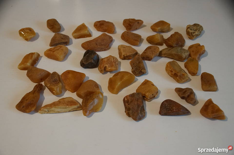 Sprzedam bursztyn surowy 1020 gr mat Razem 505 sprzedam