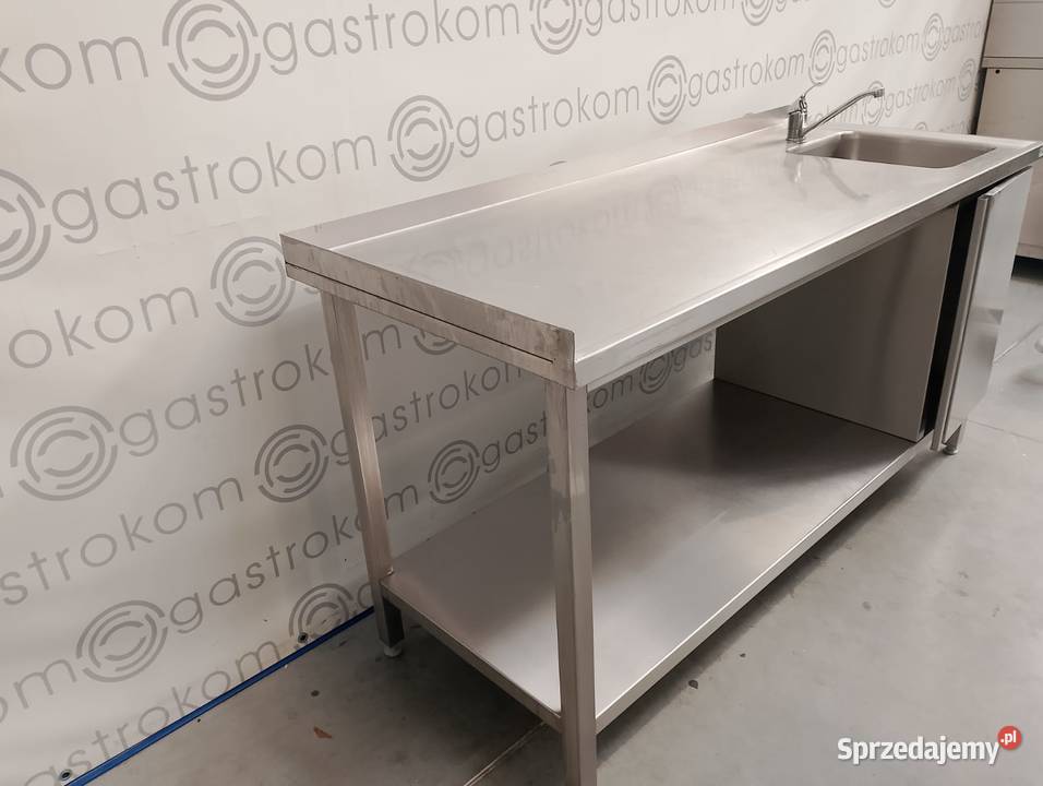 STÓŁ ZE ZLEWEM P I SZAFKĄ POD ZLEW 167X70X85 Wrocław