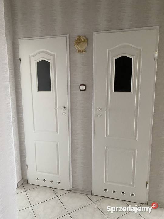 Drzwi łazienkowe 60 z klamka i zamkiem