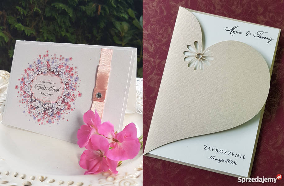 zaproszenia na ślub komunia chrzest Bochnia