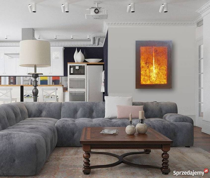 Abstrakcja nowoczesny obraz olejny 40x50 Wysyłka Malarstwo Warszawa