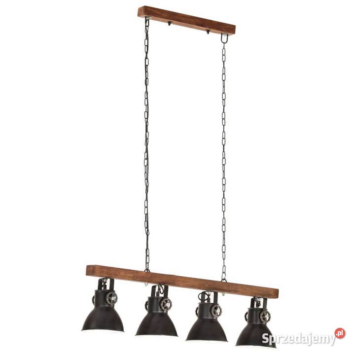 vidaXL Industrialna lampa sufitowa czarna E27 Warszawa