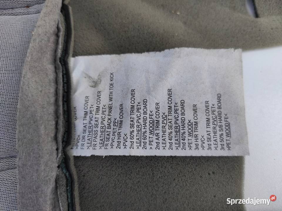 POSZYCIE OPARCIA FOTELA PRZÓD INFINITI QX60 JX wielkopolskie Nowy Tomyśl