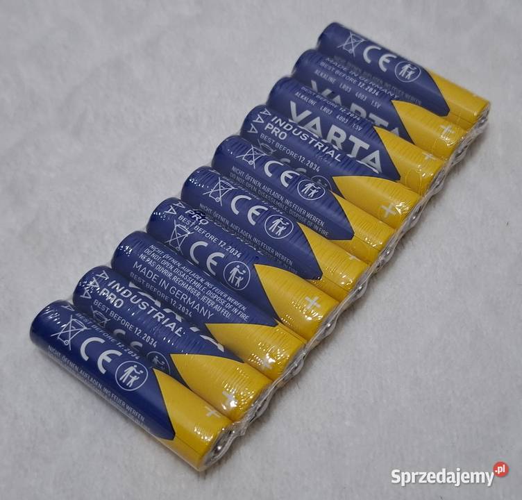 Bateria AAA LR03 15V Varta Industrial PRO 10 śląskie Czeladź