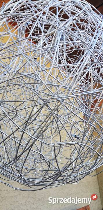 Lampa sufitowa żyrandol kula druciana pleciona mazowieckie Garwolin
