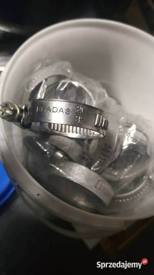 Opaski zaciskowe 2032 skręcane Bradas 55 sztuk Tychy