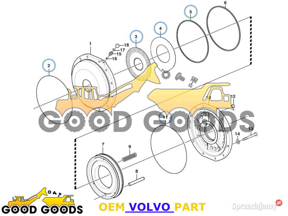 VOLVO TARCZA HAMULCOWA 11037030 11037031 Władysławów