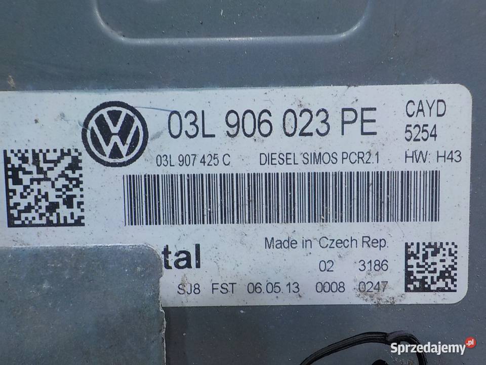 VW CADDY III LIFT 16 TDI 13r VAN sterownik mazowieckie