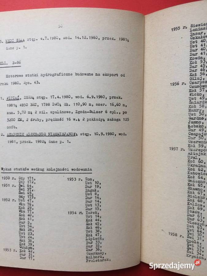 144 Katalog Statków Stoczni Szczecińskiej 1950 Szczecin