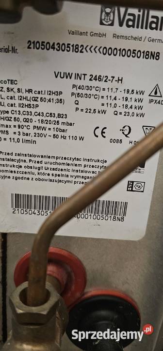 Vaillant VUW INT 24627H sprzedam
