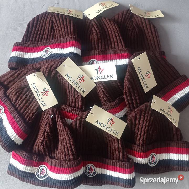 Brązowa zimowa czapka Moncler S 54 Lubartów