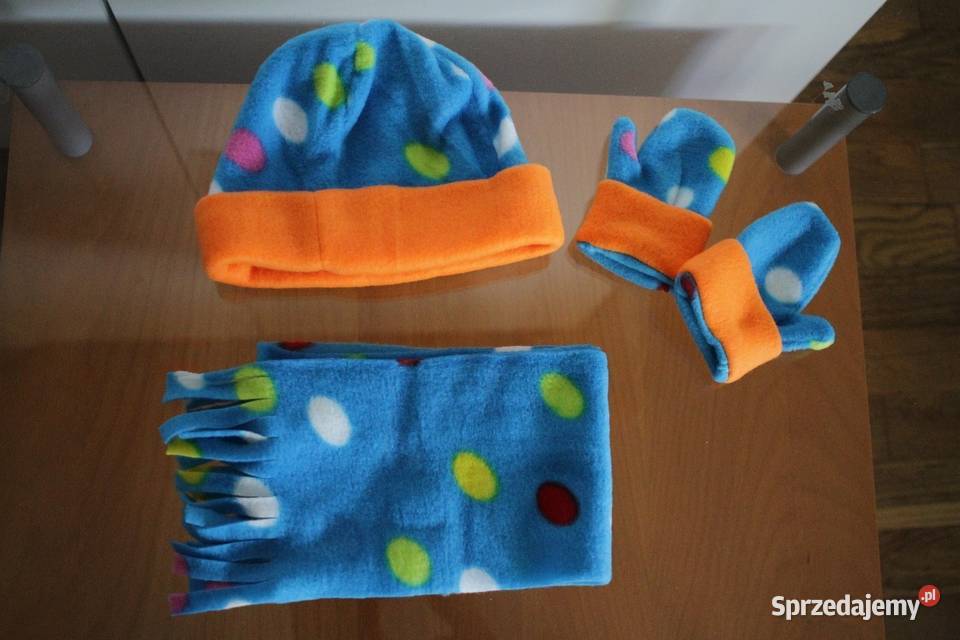 zestaw komplet czapka szlik szal rękawiczki Nakrycia głowy, szaliki i rękawiczki Inowrocław