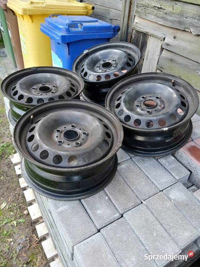 Felgi stalowe 6Jx15H2 ET43 5x112 VW Golf 5 6 7 stalowe Opony i felgi dolnośląskie Zagrodno