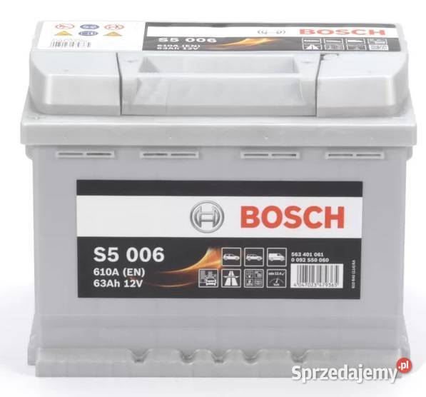 Akumulator Bosch 63Ah 610A EN S5006 lubuskie Gorzów Wielkopolski sprzedam