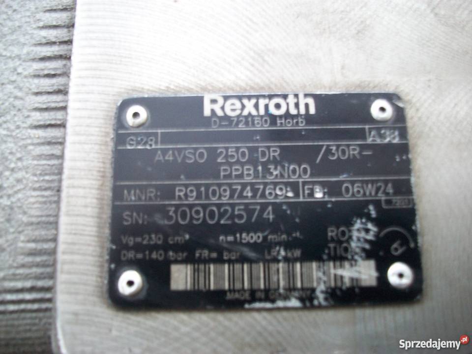Pompa Rexroth A4VSO250DR 30R PPB13N00 R910974769 Olkusz