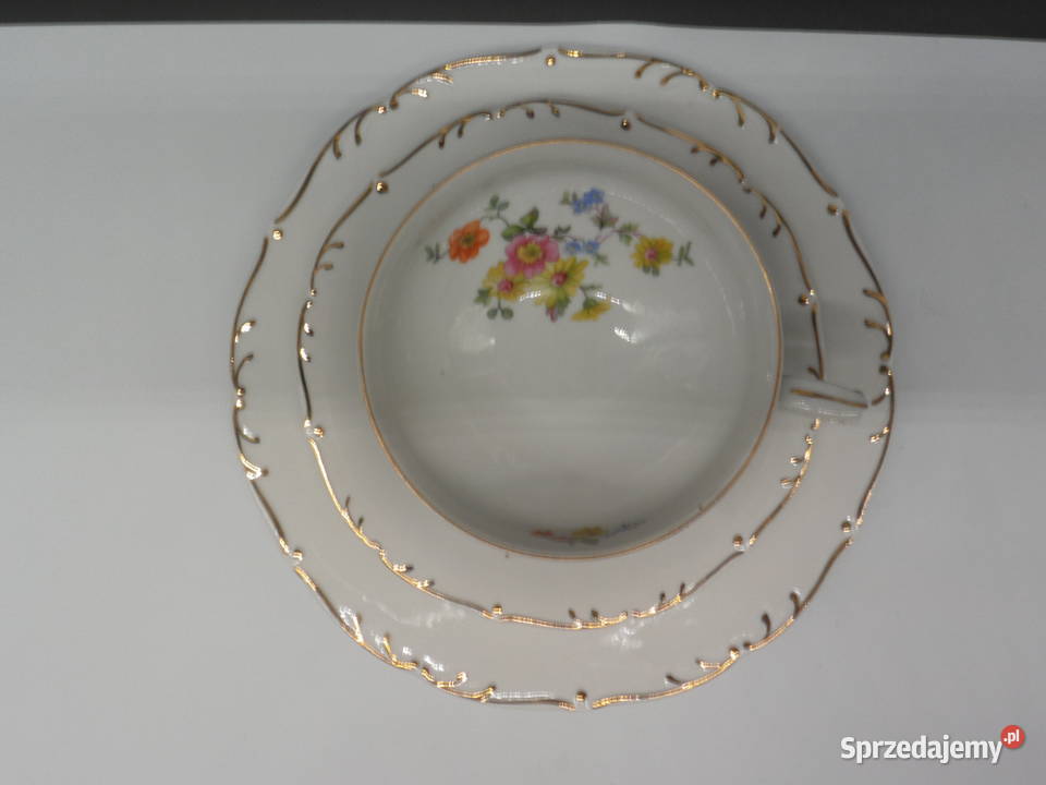 TRIO Von Schierholz PLAUE Luksusowa Porcelana z Raszków