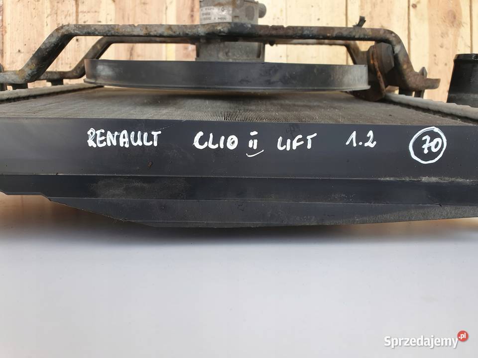 Clio II 12 16V CHŁODNICE KOMPLET Wentylator Janów