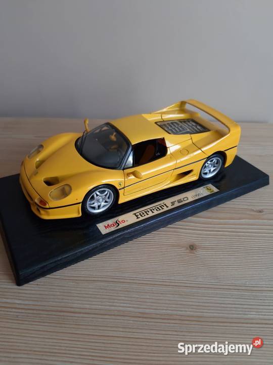 Model samochodu 118 Ferrari F501995 Maisto żółte Głuchołazy