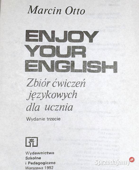 Enjoy Your English Zbiór Ćwiczeń Marcin Otto miękka