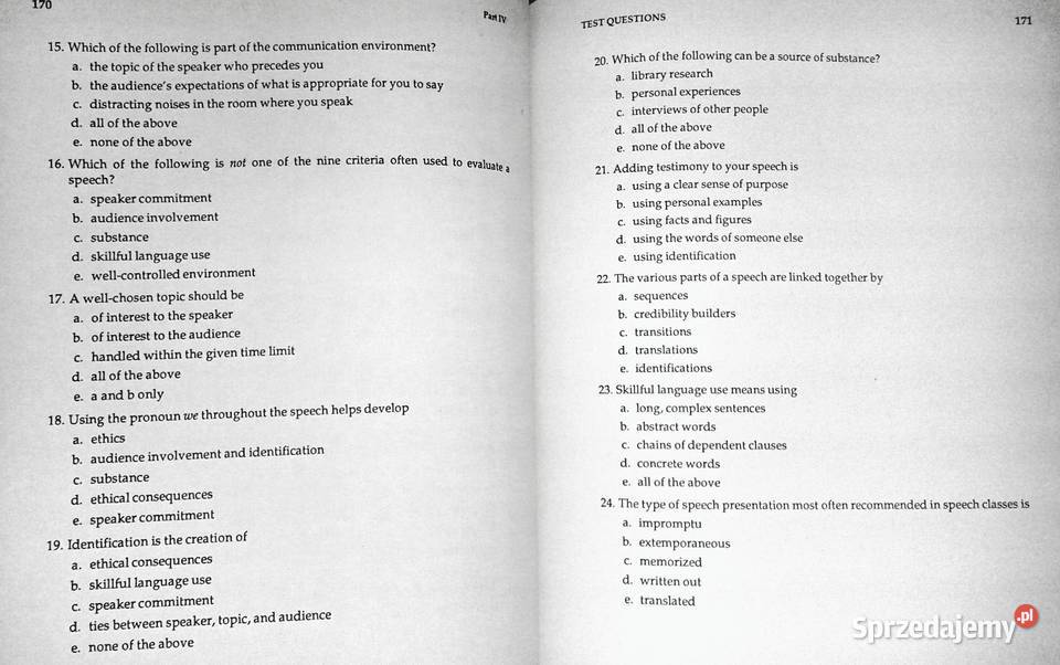 Public Speaking Instructors Resource Guide Książki i Podręczniki Chełm