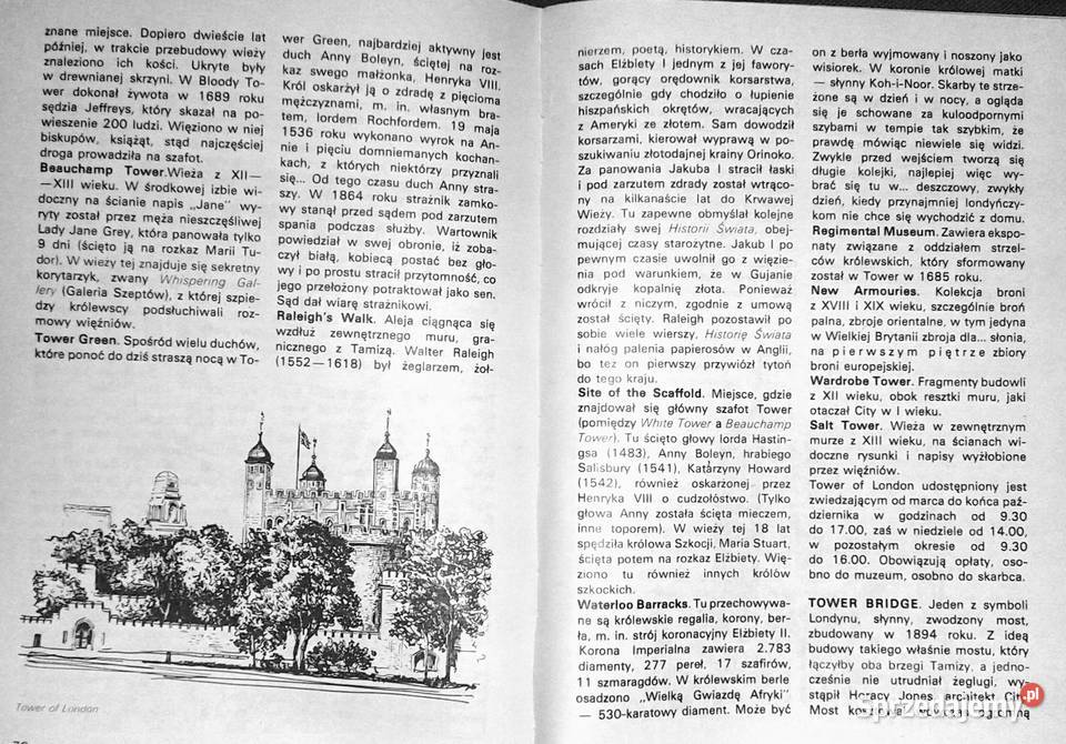 Londyn Przewodnik turystyczny Andrzej Broniarek Rok wydania 1987 Pozostałe Chełm