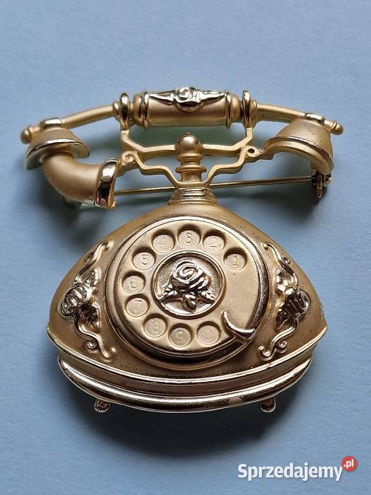 BROSZKA W STYLU ART DECO ATARY TELEFON Częstochowa sprzedam