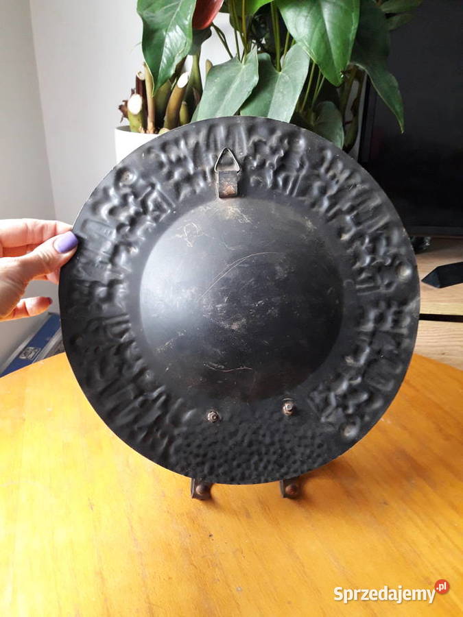 Stary świecznik kinkiet ścienny metaloplastyka Gdynia