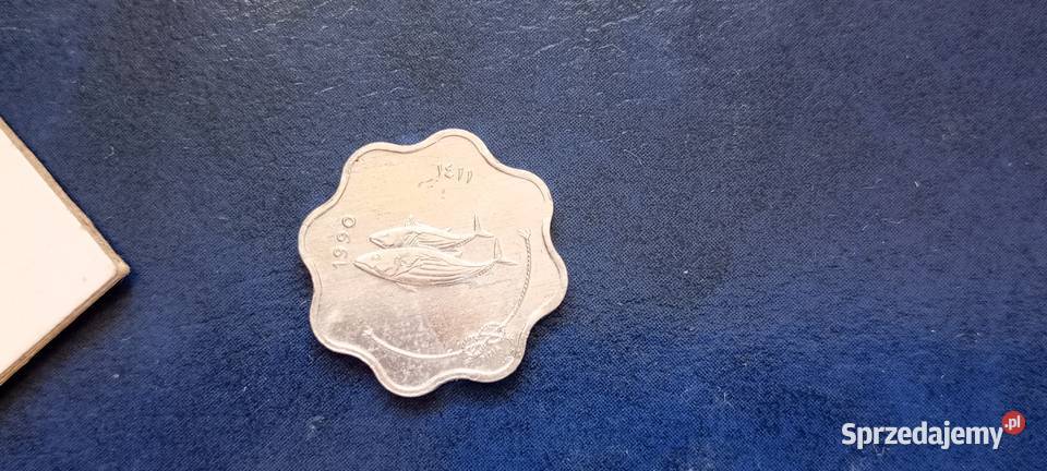 Stare monety 5 lari 1990 Malediwy Lesko