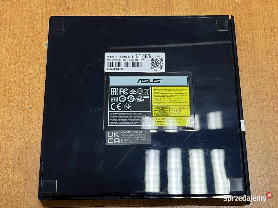 Nagrywarka DVD zewnętrzna ASUS SDRW08D2SU akcesoria do płyt CD i DVD warmińsko-mazurskie Elbląg